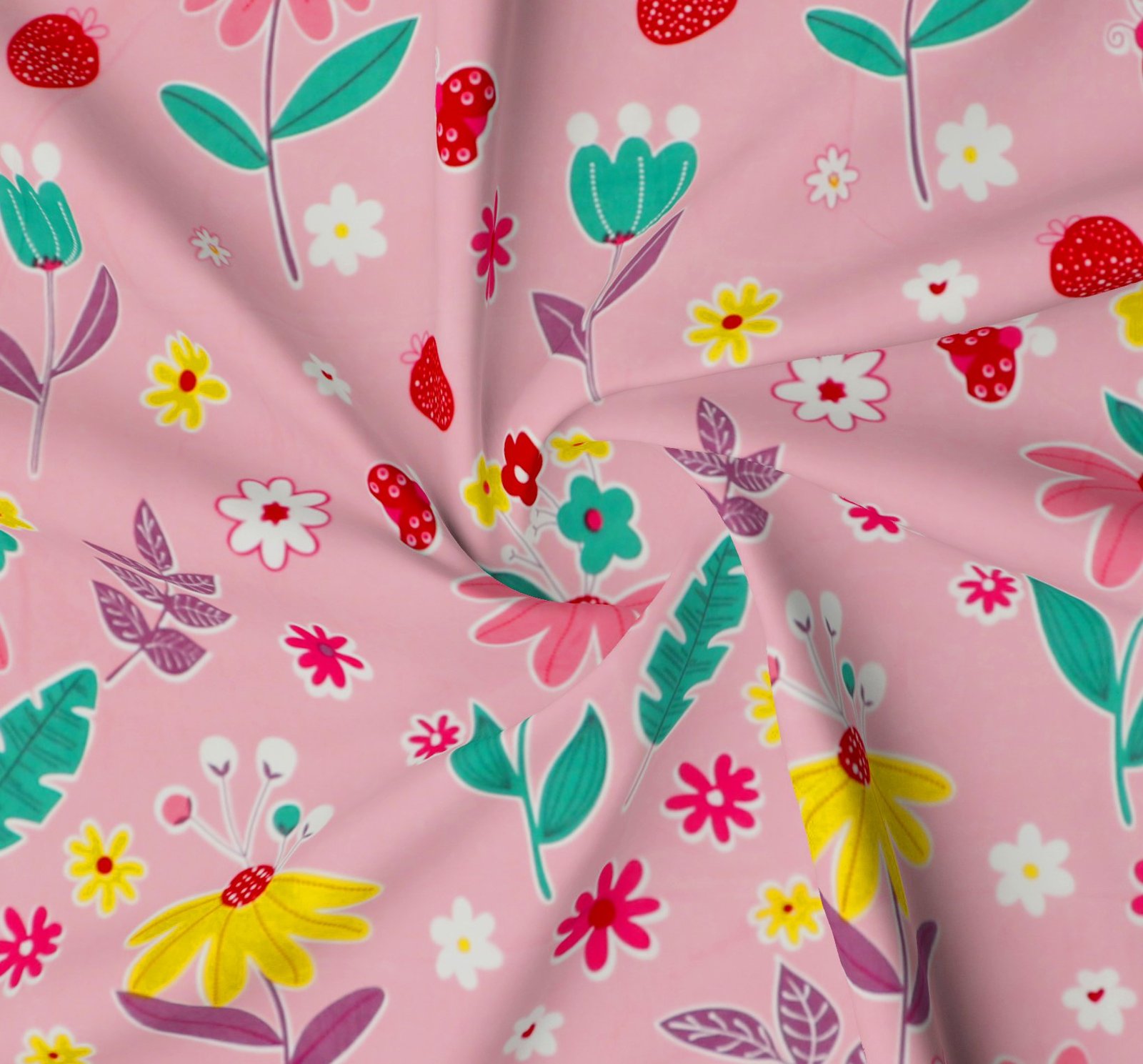 Elastic Fitted King Size Double Bed Sheets ith 2 Pillow Covers (Peach)