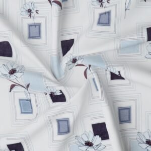 Glace Cotton Double Flat Bedsheet With 2 Pillow Covers (White)