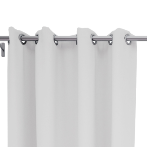 9 feet Long Door Curtains Polyester Room Darkening Set Of 2 (White) 50