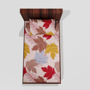 Glace Cotton Single Elastic Fitted Bedsheets With 1 Pillow Cover- (Cream) 4