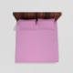 King Size Pure Cotton Double Flat Bed Sheet With 2 Pillow Covers (Purple) 10
