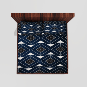 Winter Warm King Size Fitted Double Bedsheet With 2 Pillow Covers (Teal Green)105b