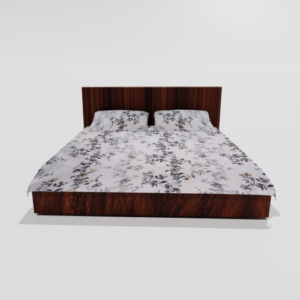 King Size Pure Cotton Double Flat Bed Sheet With 2 Pillow Covers (White)