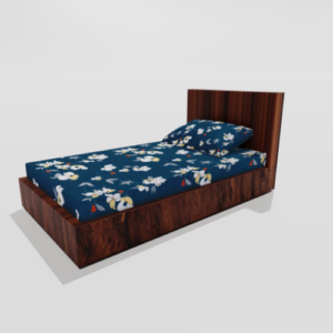 Glace Cotton Single Elastic Fitted Bedsheets With 1 Pillow Cover (Green)19.1