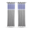 9 Feet Long Door Curtains Polyester Room Darkening Set Of 2 (Grey) 51d