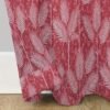 9 feet Long Door Curtains Polyester Room Darkening Set Of 2 (Red)1c