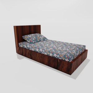 Glace Cotton Single Elastic Fitted Bedsheets With 1 Pillow Cover (Green)68