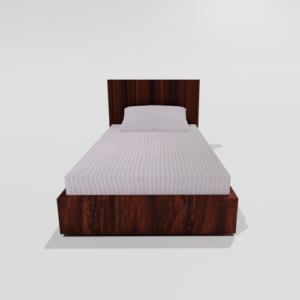 Glace Cotton Single Elastic Fitted Bedsheets With 1 Pillow Cover (Grey)63