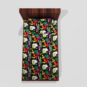 Glace Cotton Single Elastic Fitted Bedsheets With 1 Pillow Cover (Black) 15