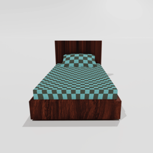 Glace Cotton Elastic Fitted Single Bedsheets With 1 Pillow Cover (Green) 3