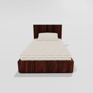 Glace Cotton Single Elastic Fitted Bedsheets With 1 Pillow Cover (Beige)