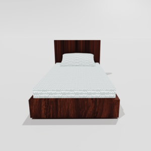 Glace Cotton Single Elastic Fitted Bedsheets With 1 Pillow Cover (Cream)