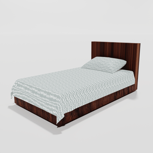 RP-Glace Cotton Single Flat Bed Sheet With 1 Pillow Cover (Cream)4a