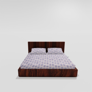 Glace Cotton Elastic Fitted Double Bedsheet With 2 Pillow Covers (White) 2