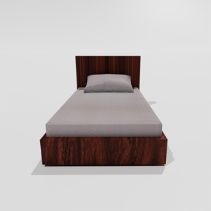 Pure Cotton Single Elastic Fitted Bedsheets With 1 Pillow Cover (Grey) 31