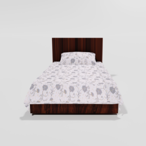 Pure Cotton Single Flat Bed Sheet With 1 Pillow Cover (White) 20