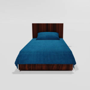 Winter Soft Warm Single Flat Bedsheet With 1 Pillow Cover (Firoji)