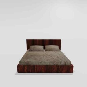 Winter Warm King Size Fitted Double Bedsheet With 2 Pillow Covers (Grey)