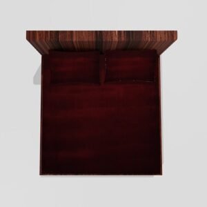 Winter Warm King Size Fitted Double Bedsheet With 2 Pillow Covers (Maroon)