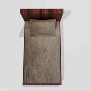 Winter Warm Soft Fitted Single Bedsheet With 1 Pillow Cover (Grey)