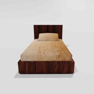 Winter Warm Soft Fitted Single Bedsheet With 1 Pillow Cover (Yellow)