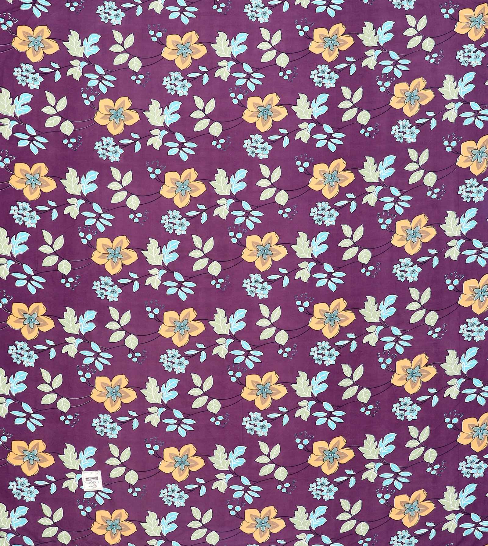 Elastic Fitted King Size Double Bed Sheet With 2 Pillow Covers (Purple)