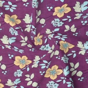 Glace Cotton Double Flat Bedsheet With 2 Pillow Covers (Magenta)