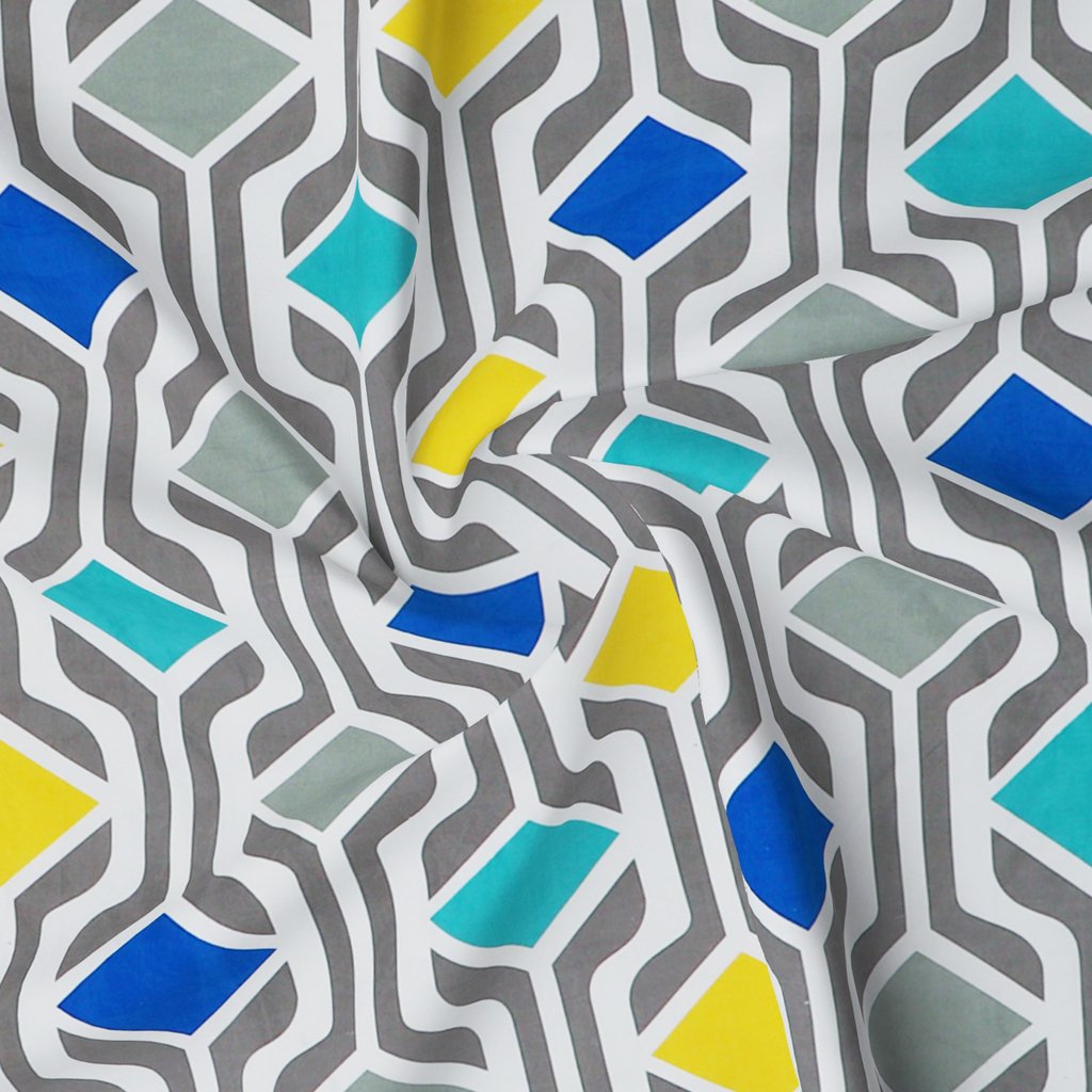 Elastic Fitted King Size Double Bed Sheet With 2 Pillow Covers (Brown)