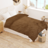 Winter Microfiber Flannel Reversible Double Bed Printed AC Comforter (Brown)3