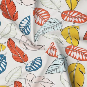 Single Glace Cotton Elastic Fitted Bed Sheet With One Pillow Cover (Multi)