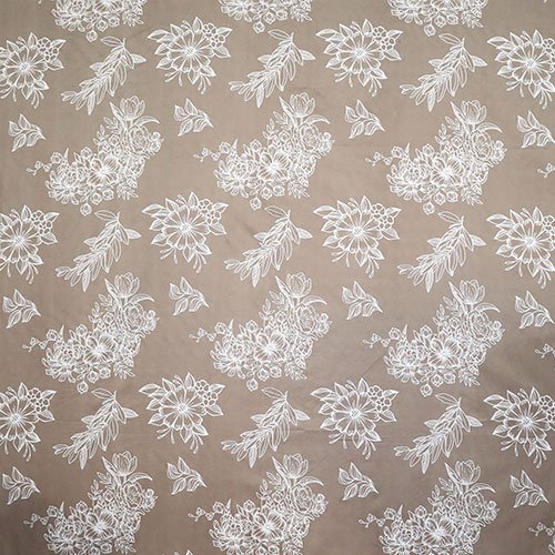 Cotton Single Flat Bed Sheet With 1 Pillow Cover (Brown)