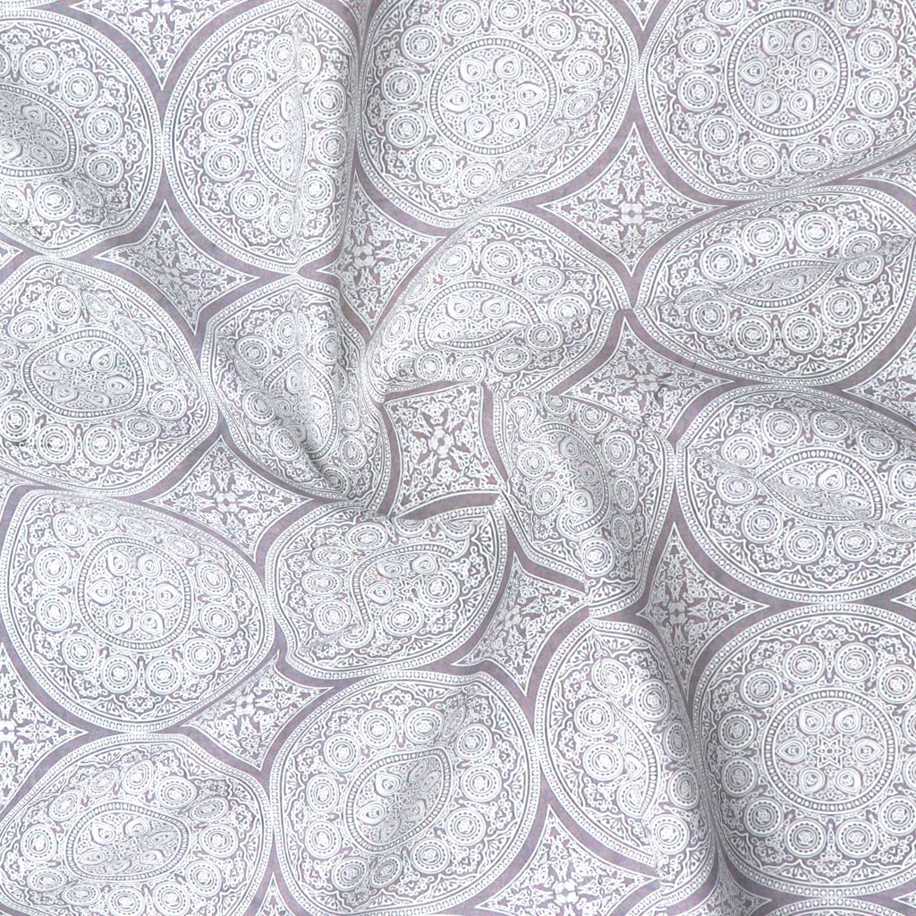 RD TREND 100% King Size Pure Cotton Double Flat Bed Sheet With 2 Pillow Covers (Mouse)