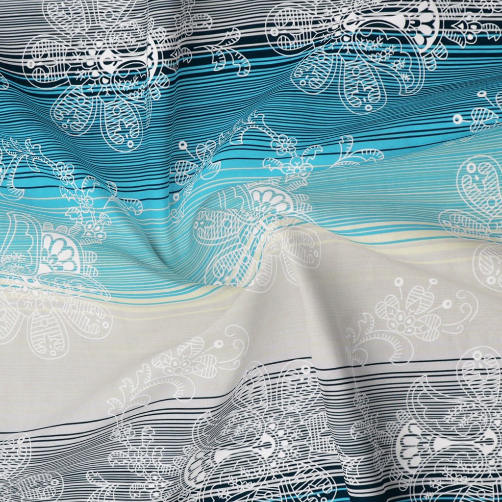 RD TREND 100% Pure Cotton Elastic Fitted Double Bedsheets With 2 Pillow Covers(Steel Blue)