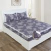 RD TREND Elastic Fitted King Size Double Bed Sheet Aesthetic Lace With 2 Pillow Covers (GreySilver) RD TREND Elastic Fitted King Size Double Bed Sheet Aesthetic Lace With 2 Pillow Covers (GreySilver)