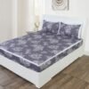 RD TREND Elastic Fitted King Size Double Bed Sheet Aesthetic Lace With 2 Pillow Covers (GreySilver) RD TREND Elastic Fitted King Size Double Bed Sheet Aesthetic Lace With 2 Pillow Covers (GreySilver)