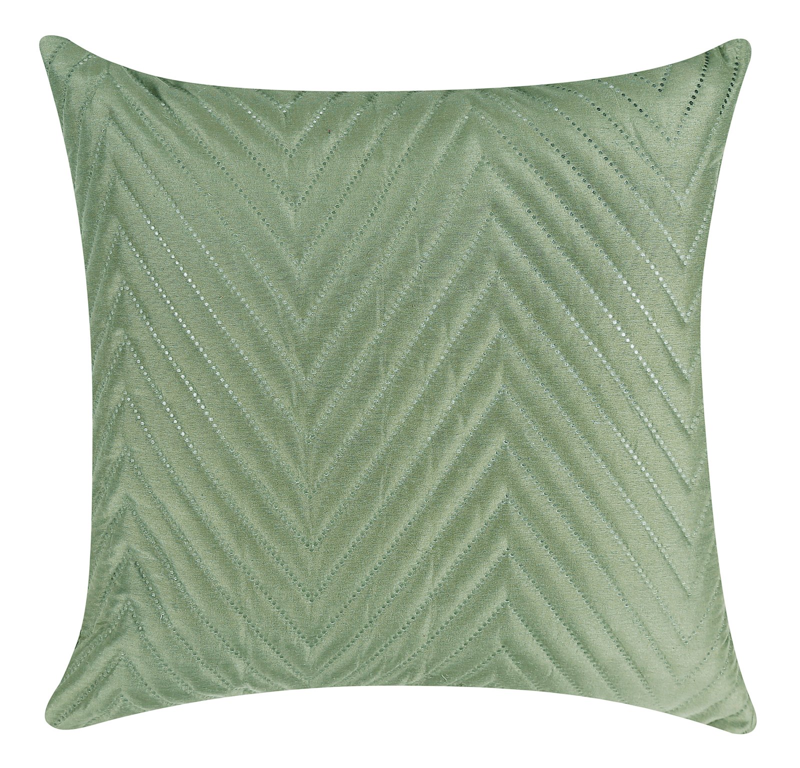 RD TREND UltraSonic Microfiber Cushion Covers,16 x 16 inches, Set of 5, 250 TC, Back Zipper (Miltry Green)