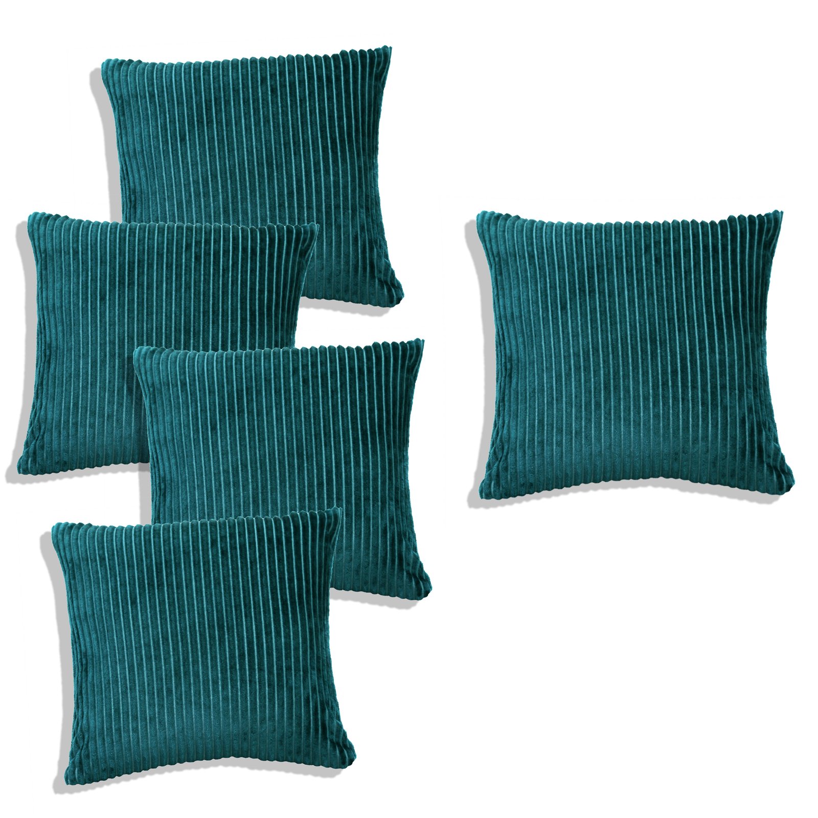 RD TREND Ultra Soft Cushion Covers 16 x 16 inches, Set of 5 (Green)