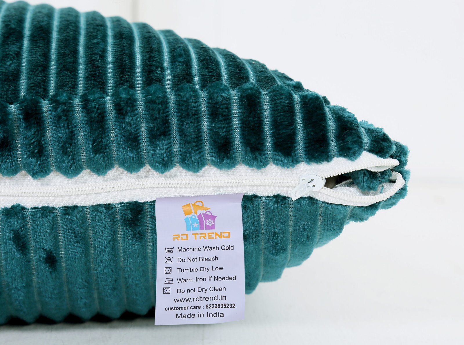 RD TREND Ultra Soft Cushion Covers 16 x 16 inches, Set of 5 (Green)