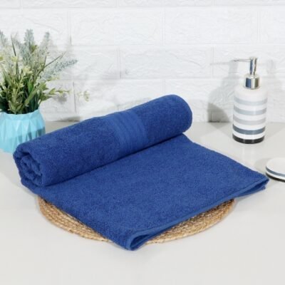 100% Cotton 650 GSM Soft & Absorbent Large Bath Towel Yellow 72x150 cm